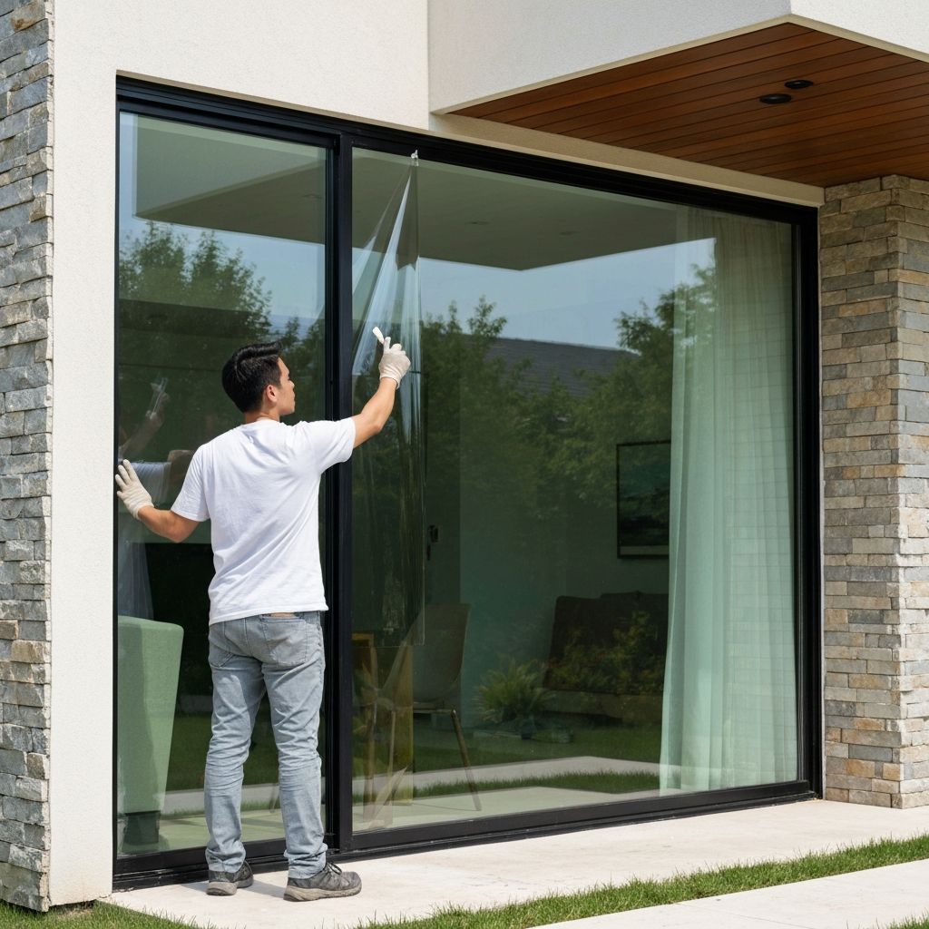 Instalação de películas em janelas residenciais