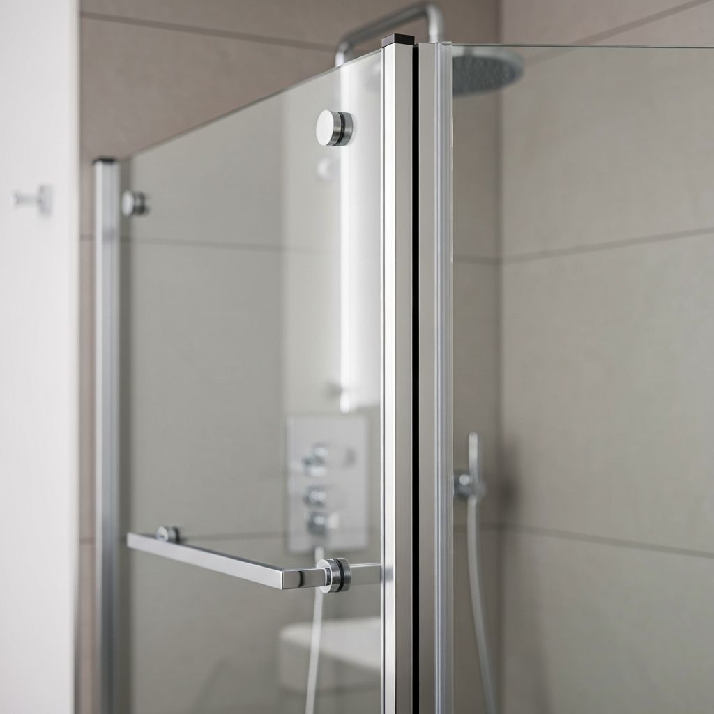 Manutenção profissional de duche em vidro